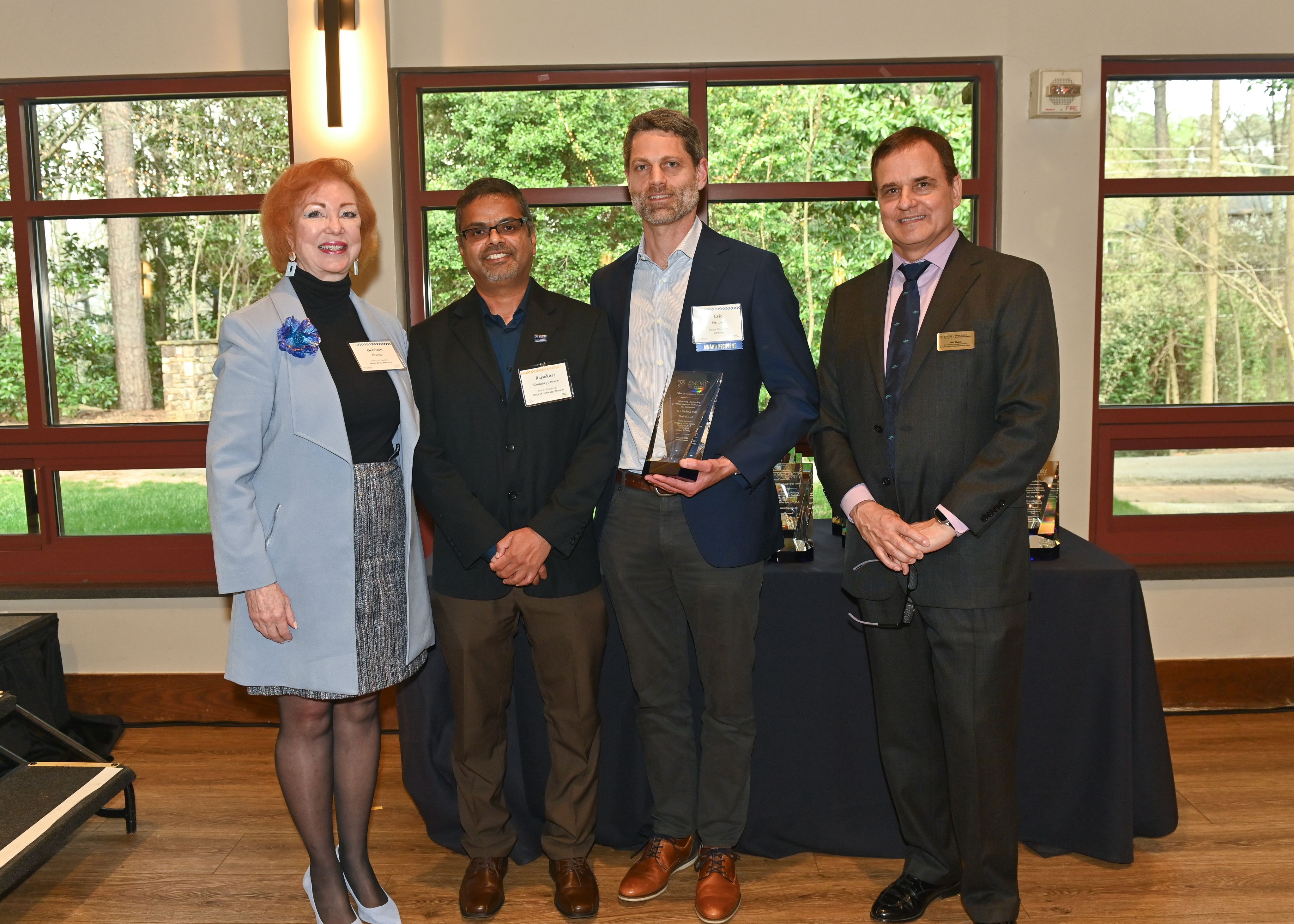 Photo of Deborah Bruner, Rajsekhar Guddneppanavar, Eric Ortlund, and Todd Sherer