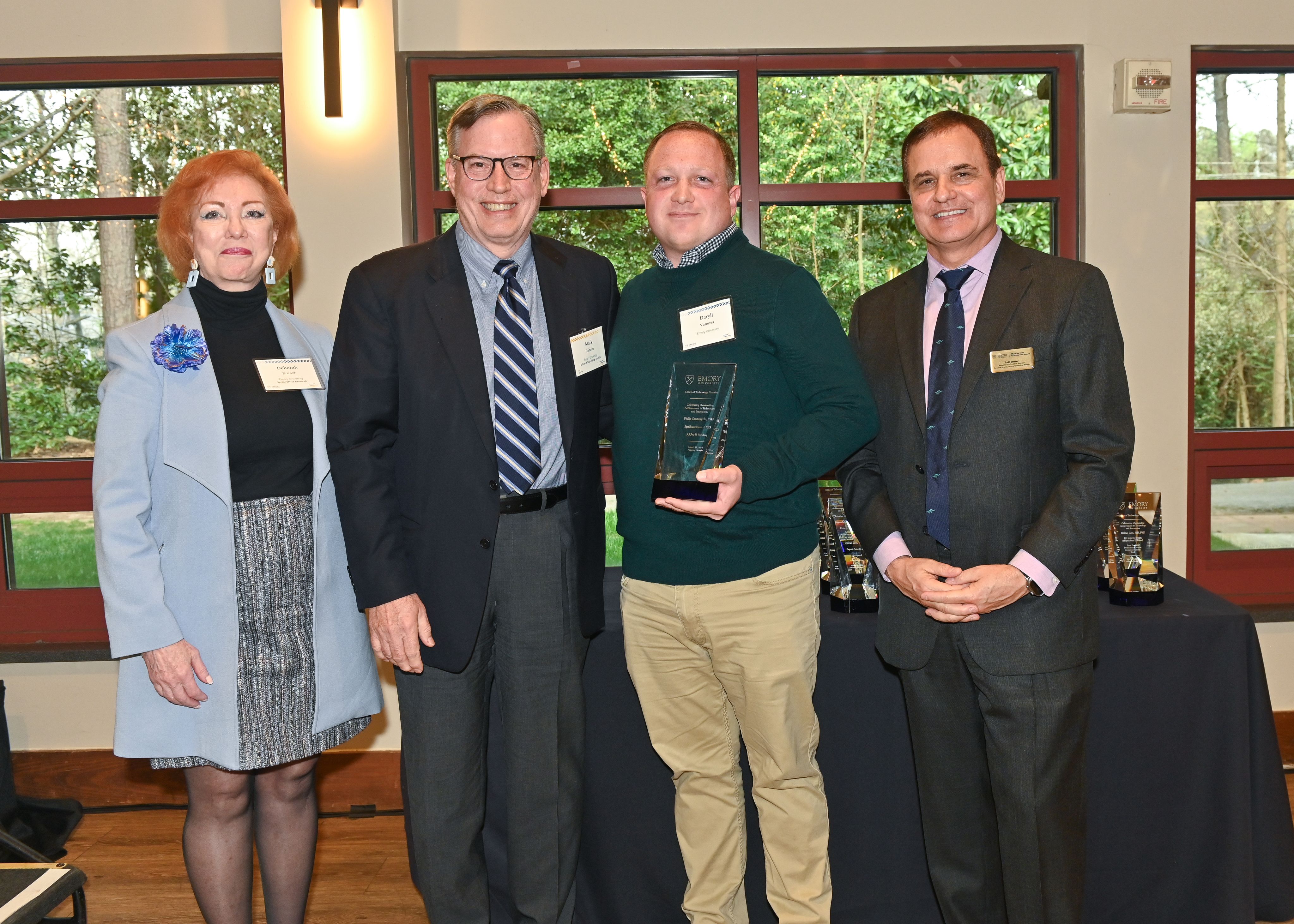 Photo of Deborah Bruner, Mark Coburn, Daryl Vanover, and Todd Sherer